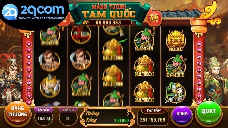 Các loại slot 2QCOM nổ hũ uy tín phổ biến thường thấy nhất